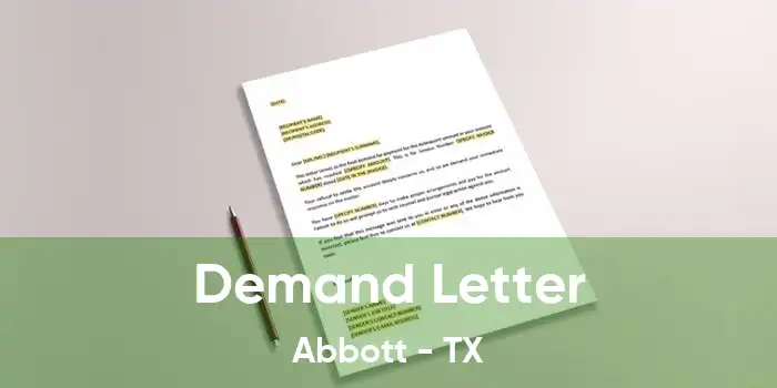 Demand Letter Abbott - TX