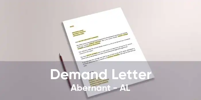 Demand Letter Abernant - AL
