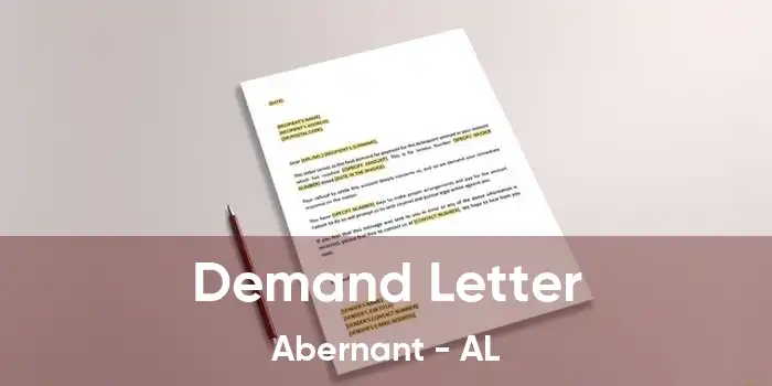 Demand Letter Abernant - AL