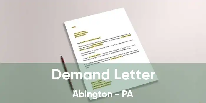 Demand Letter Abington - PA