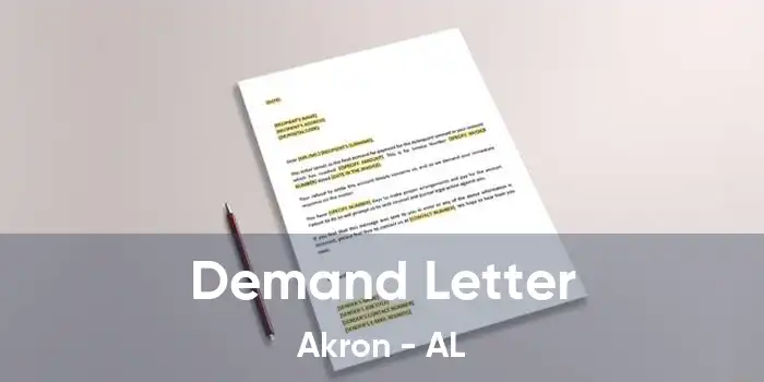 Demand Letter Akron - AL