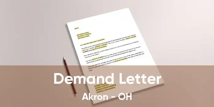 Demand Letter Akron - OH