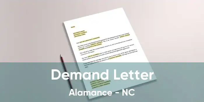 Demand Letter Alamance - NC