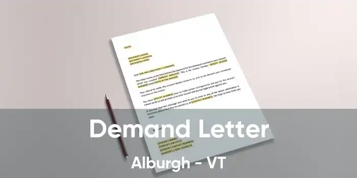 Demand Letter Alburgh - VT