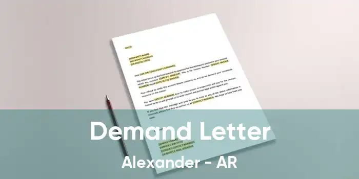 Demand Letter Alexander - AR