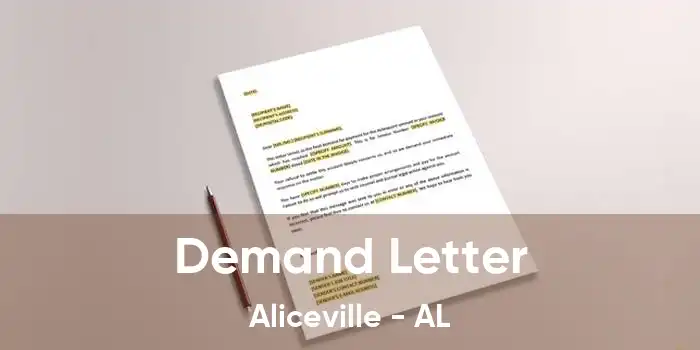 Demand Letter Aliceville - AL