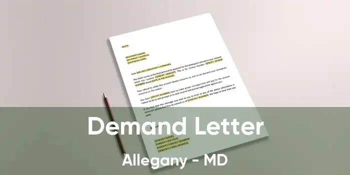  Demand Letter Allegany - MD