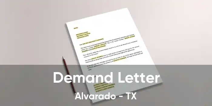  Demand Letter Alvarado - TX