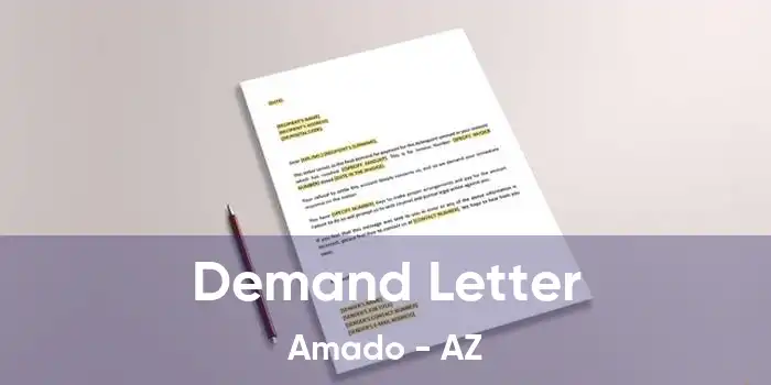 Demand Letter Amado - AZ