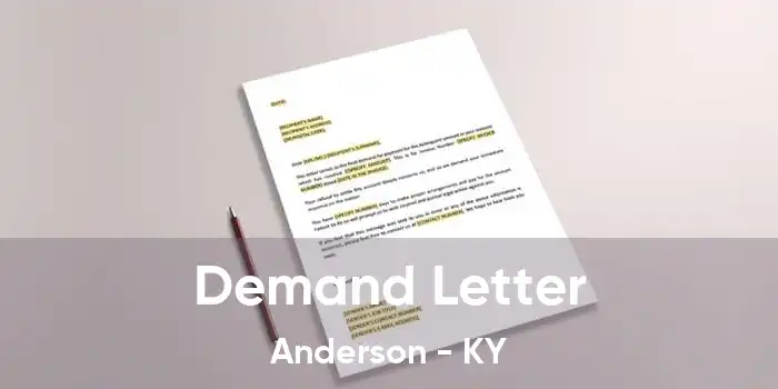  Demand Letter Anderson - KY