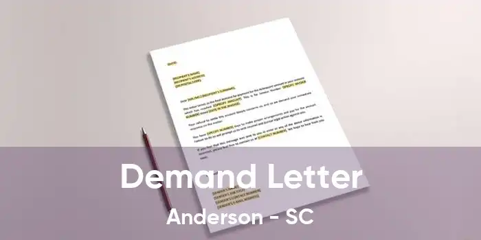 Demand Letter Anderson - SC