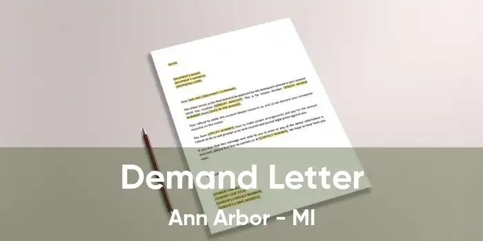 Demand Letter Ann Arbor - MI