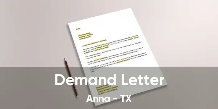 Demand Letter Anna - TX