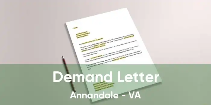 Demand Letter Annandale - VA