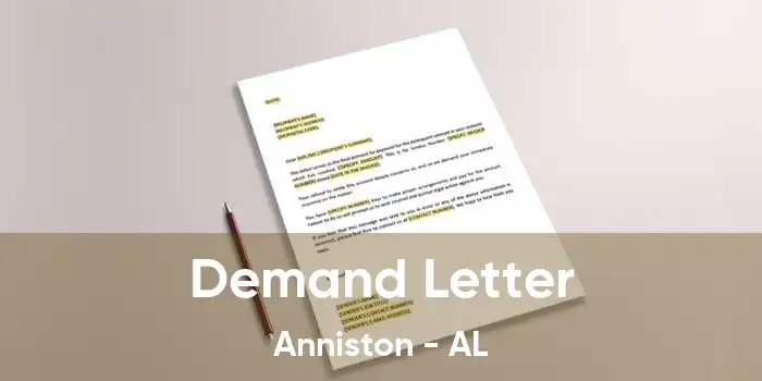 Demand Letter Anniston - AL