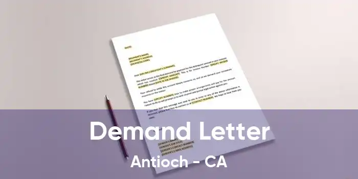  Demand Letter Antioch - CA
