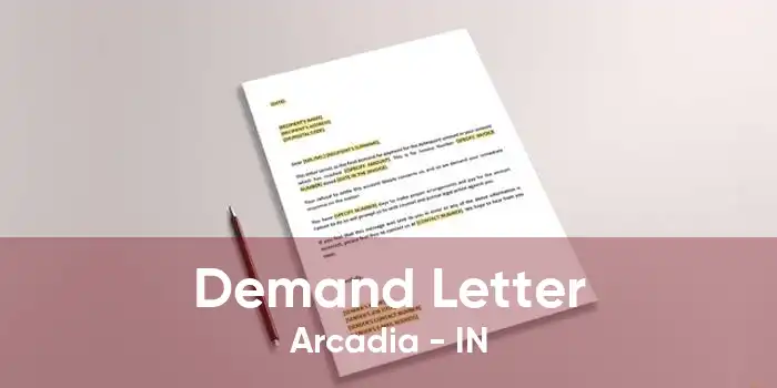 Demand Letter Arcadia - IN
