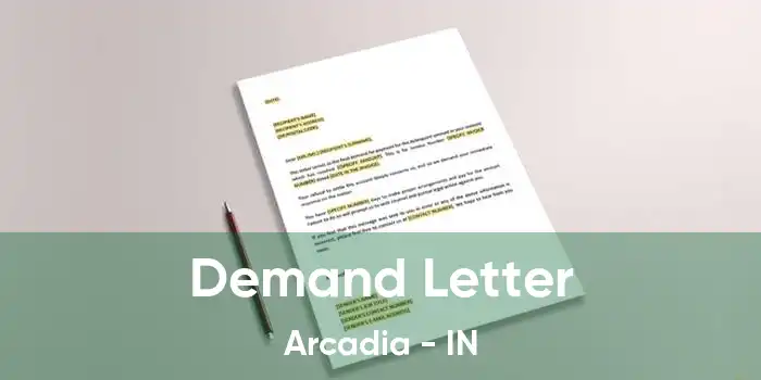 Demand Letter Arcadia - IN