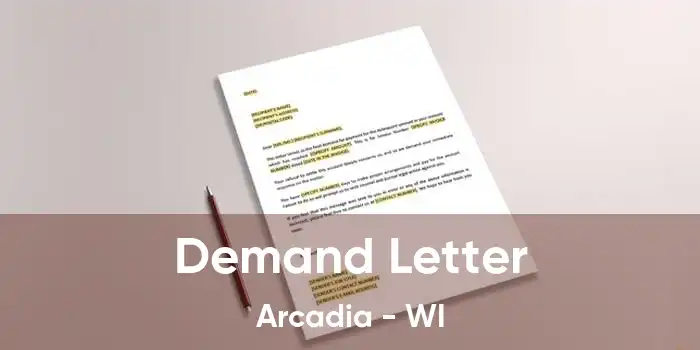  Demand Letter Arcadia - WI