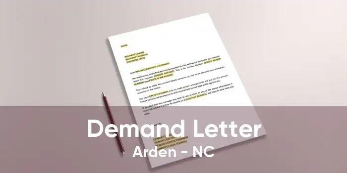 Demand Letter Arden - NC