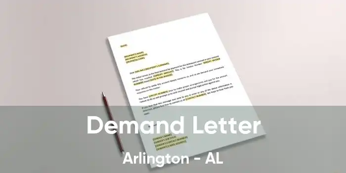 Demand Letter Arlington - AL