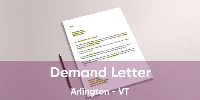 Demand Letter Arlington - VT