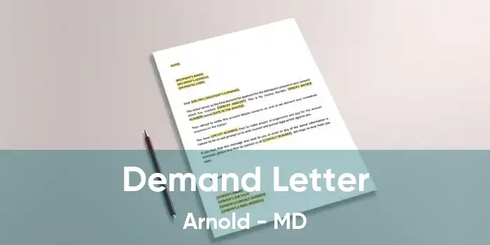 Demand Letter Arnold - MD