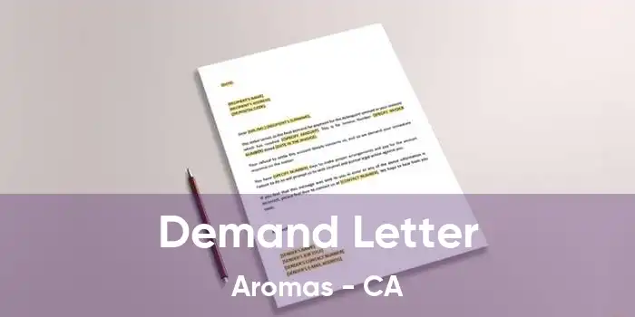 Demand Letter Aromas - CA