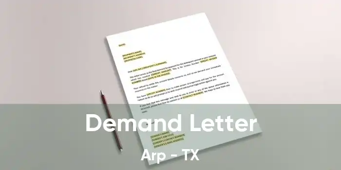 Demand Letter Arp - TX