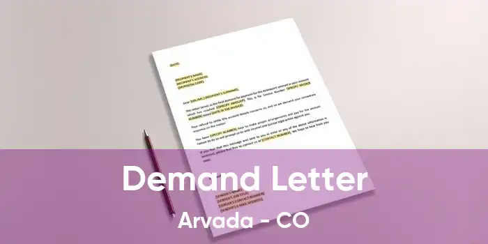 Demand Letter Arvada - CO