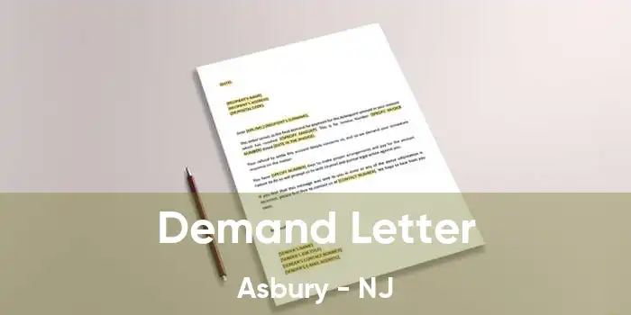 Demand Letter Asbury - NJ