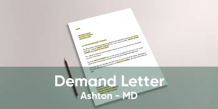 Demand Letter Ashton - MD