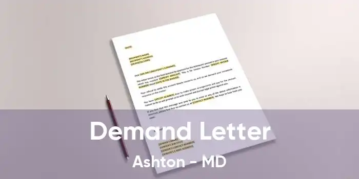 Demand Letter Ashton - MD