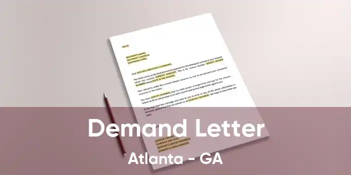 Demand Letter Atlanta - GA