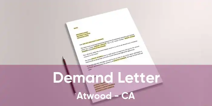 Demand Letter Atwood - CA