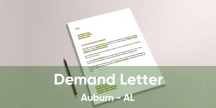 Demand Letter Auburn - AL