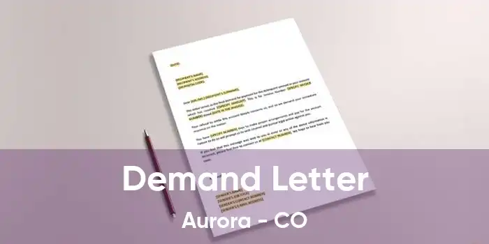 Demand Letter Aurora - CO