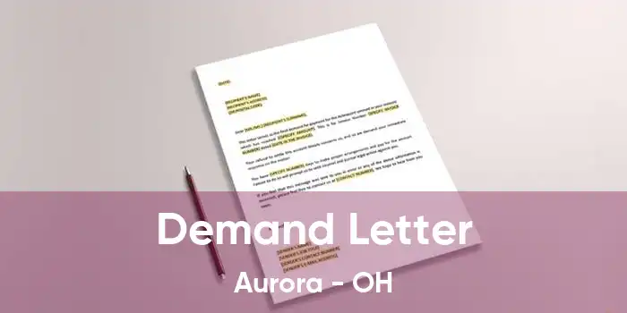 Demand Letter Aurora - OH