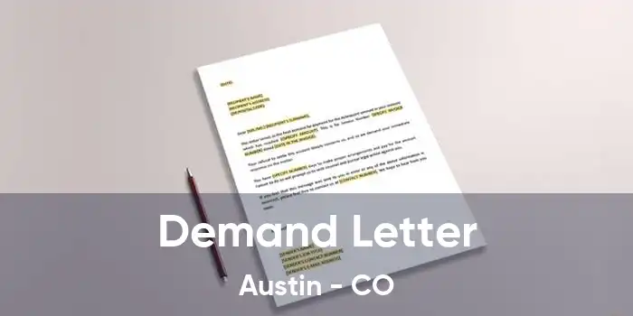 Demand Letter Austin - CO