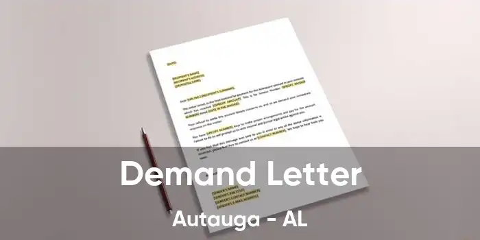 Demand Letter Autauga - AL