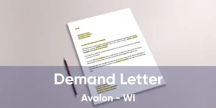 Demand Letter Avalon - WI