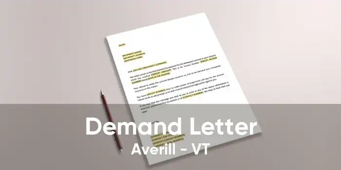 Demand Letter Averill - VT