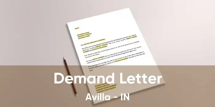 Demand Letter Avilla - IN