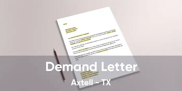 Demand Letter Axtell - TX