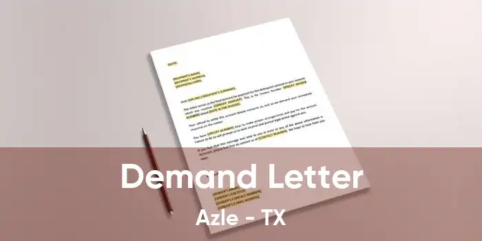 Demand Letter Azle - TX