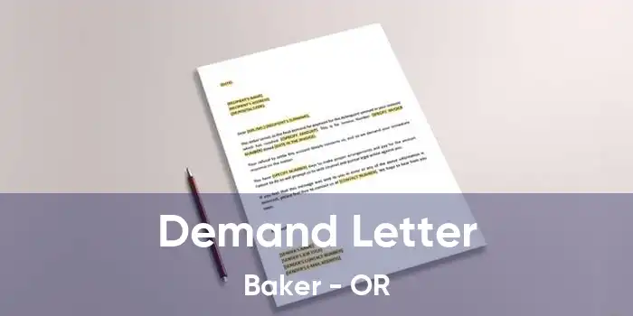  Demand Letter Baker - OR