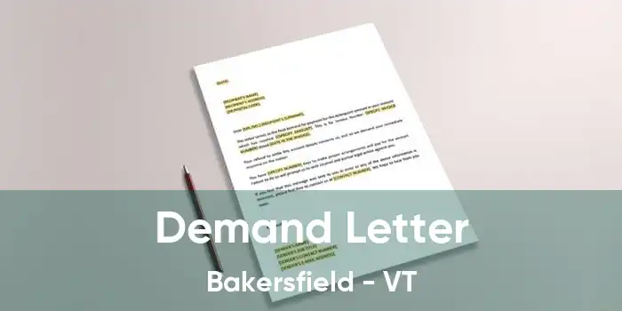 Demand Letter Bakersfield - VT