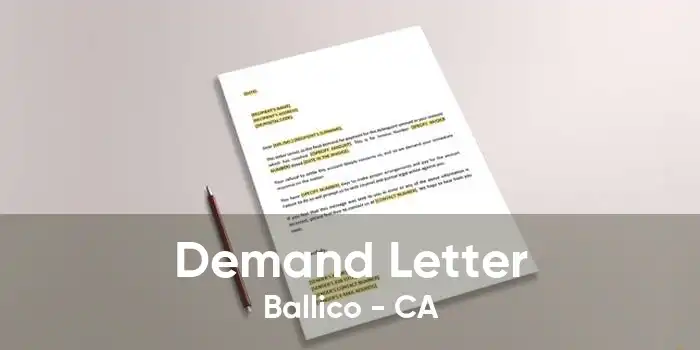 Demand Letter Ballico - CA