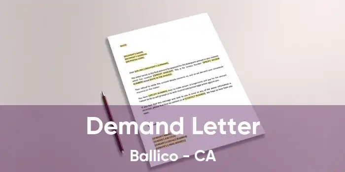 Demand Letter Ballico - CA