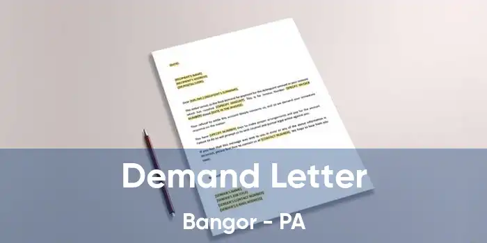 Demand Letter Bangor - PA